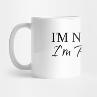 I am not fat, I am pregnant Mug